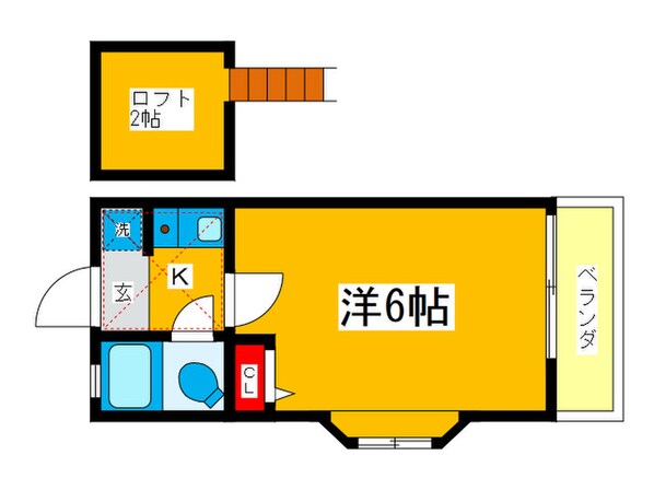 ローズアパート３１番館の物件間取画像